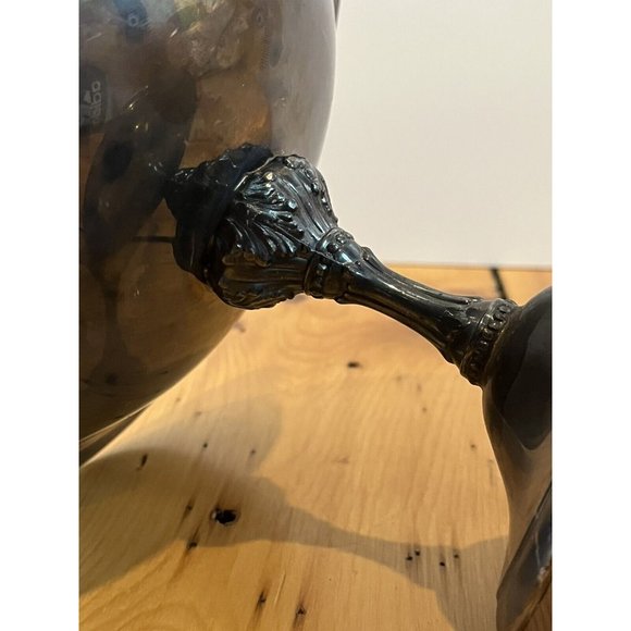 Reed & Barton 141 Red Silverplated Candy Dish. Plate-Footed Pedestal Compote. - Picture 6 of 7